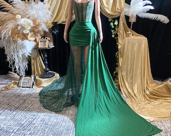 GREEN Iridescent DRAGON DRESS for Women - Limited Edition Scuba Fabric Mesh  Dress - Etsy