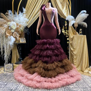 burgundy and gold sequin dress Burgundy Sequin Maxi Dress With Gold Detail