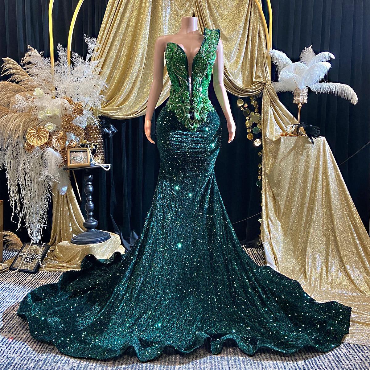 sachin and babi light blue dress Emerald Green Dress: A Symbol of Luxury main image 1