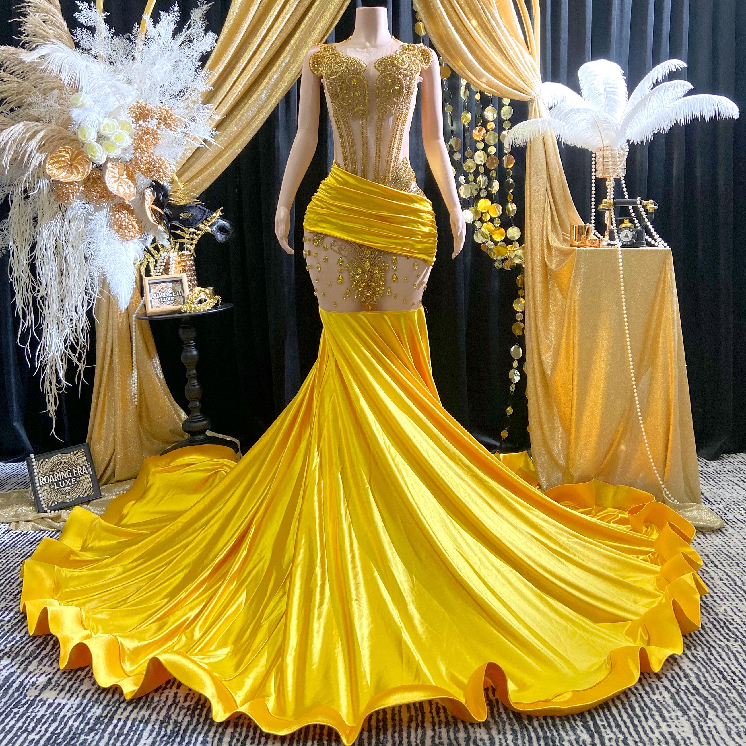 Golden rust prom dress hotsell