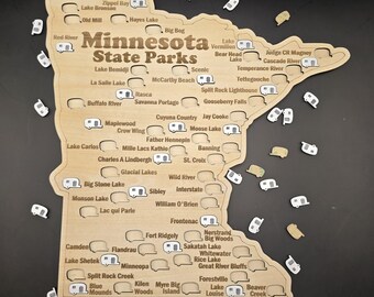 Minnesota State Parks Map- Camper cutouts to track which parks you've camped at!