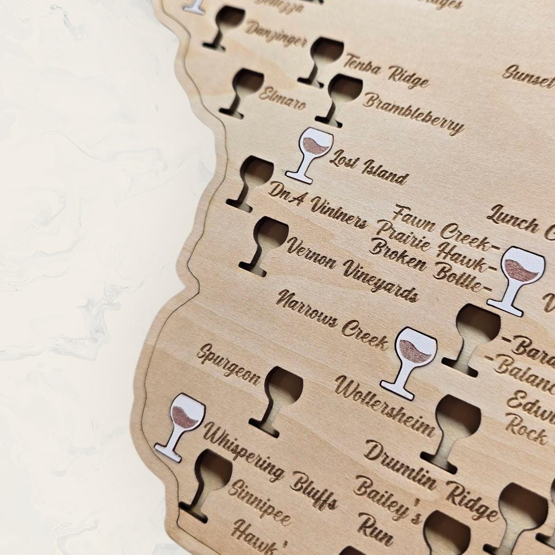 Wisconsin Wineries Map.pdf Wisconsin Wineries Map- Use the Wine Glass Cutouts to Track Your ...