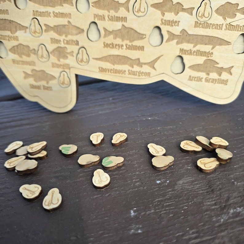 American Game Fish Sign| Fishing Log Gift for Fisherman| Freshwater USA ...