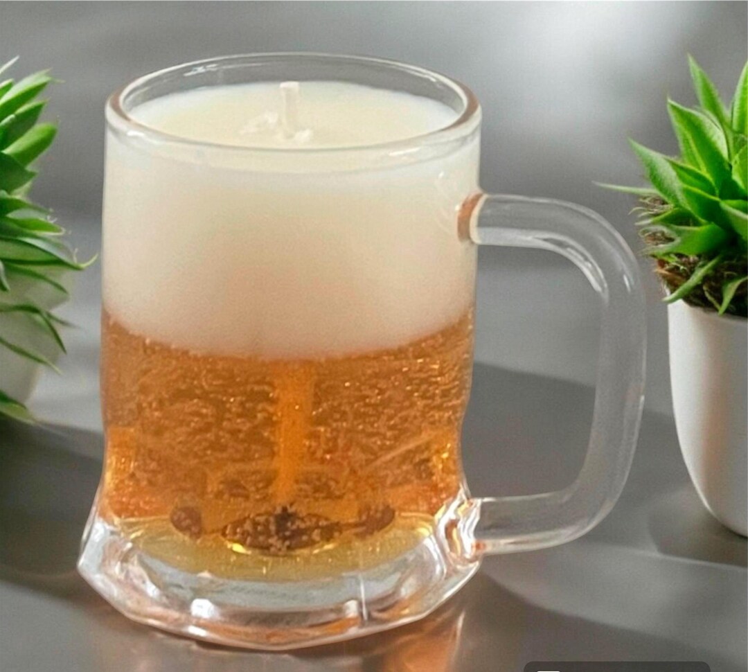 Mini Tropical Beer Mug Candle - Etsy