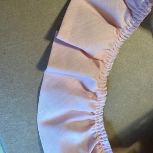 Pastel Pink Ruffle - 3 yards Fabric Trim New Old Stock Dolls Apparel