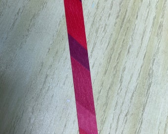 Vintage Ribbon - Floral Florist Shades of Pinks and Purples Stripes Diagonal Striped