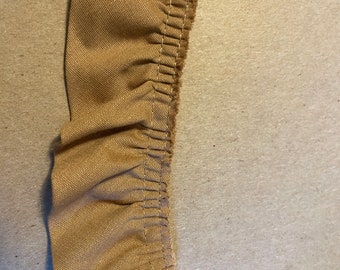 Light Brown Ruffle - 3 yards Vintage Fabric Trim New Old Stock Dolls Ruffles