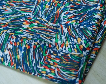 Adorable Mod Artistic Blooms - Vintage Fabric Colorful Juvenile New Old Stock 60s