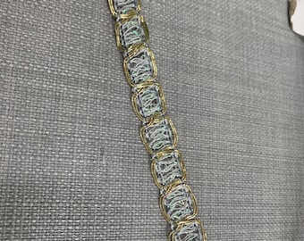 Gold Metallic Trim - 3 yardas Vintage Trim New Old Stock 80s Bordes