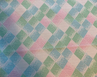 Pastel Geometric - New Old Stock Vintage Fabric 60s 70s Double Knit