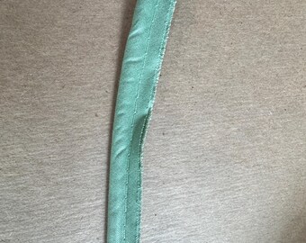 3 yards Sea Foam Green Piping-  Vintage Trim Embroidered 70s 80s New Old Stock Upholstery