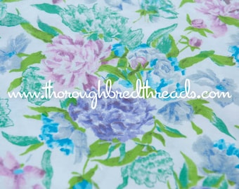 Floral Garden - Vintage Fabric 60s New Old Stock Colorful Floral 42" wide