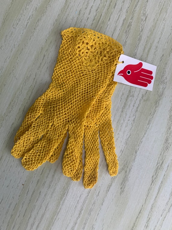 Vintage Lace Gloves - 80s NWT's Madonna Gold Yello