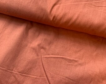 Pretty Fall Solid - Vintage Fabric Rust Brown Terra Cotta