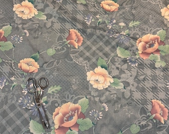 Romantic Floral- Vintage Floral New Old Stock Shabby Chic Cottage Curtains Upholstery