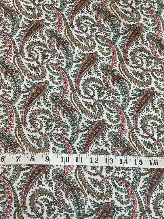 Classic Look Paisley - New Old Stock Vintage Fabric 70s 80s - Etsy