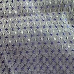Pretty Periwinkle - Vintage Fabric Holidays Periwinkle Geometric Diamonds Harlequin