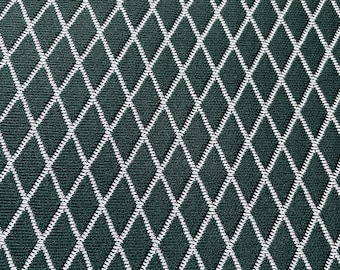 Grönt geometriskt - Nytt gammalt lager Vintage-tyg 60-70-tal Dubbelstickat diamantmönster
