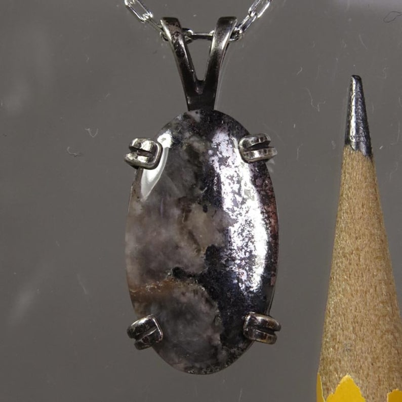 Native Silver from Ontario Canada 8.58 carats Sterling Pendant and Chain Free Shipping and gift box