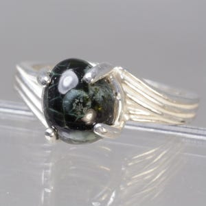 Michigan Greenstone, Isle Royale Greenstone, Michigan State Gemstone, Chlorastrolite, Sterling Ring - Free Gift Box, Wrap, Tag,Free Shipping