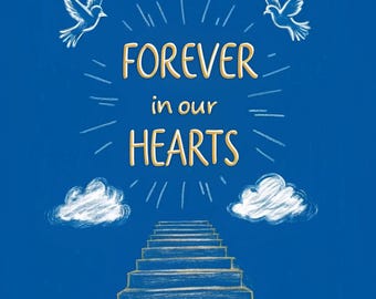 Fundo Memorial Stairs to Heaven: Download PNG de Luto