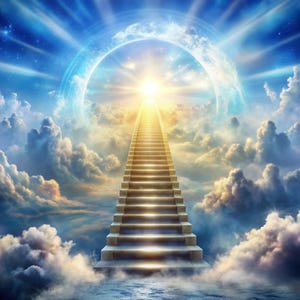 In Loving Memory png, 5 herdenkingsachtergronden, trappen naar de hemel, rust in vrede, digitale bestanden, herdenkingsachtergrond, achtergrond png