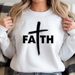 Faith Cross SVG Clipart: T-shirt Design (Digital Download)