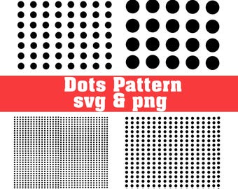 Dots Pattern SVG, Seamless Pattern Png, Line Print Cut File, Digital Download, Cricut, Silhouette Cut File