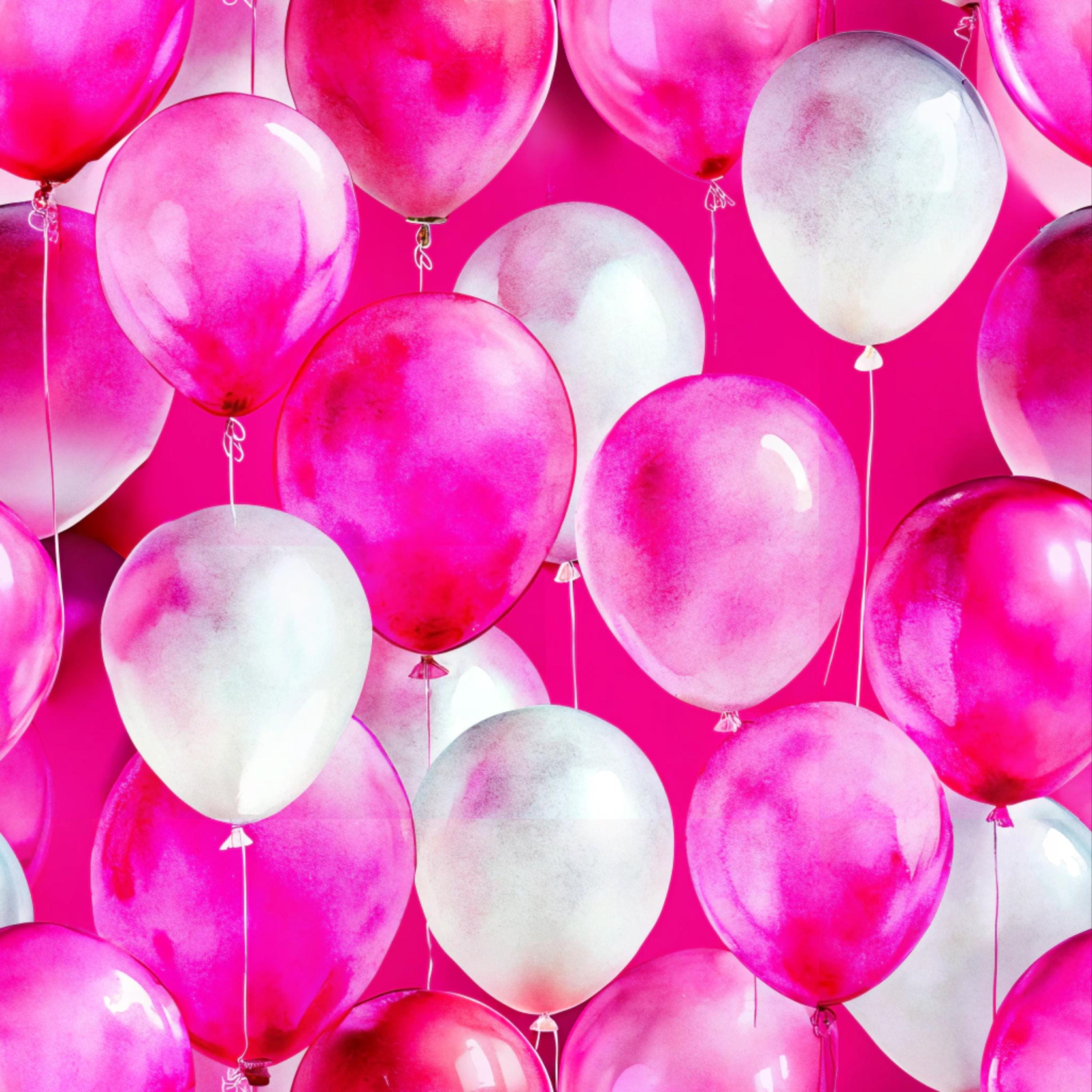 Celebration Balloon Seamless Pattern: Birthday Invitation Background ...