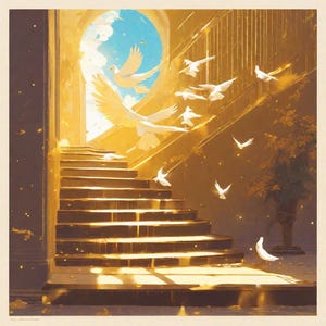 In Loving Memory PNG,  5 Memorial Background , Stairs to Heaven, Rest in Peace, Digital Files,rip,memorial png,memorial bundel,for your love