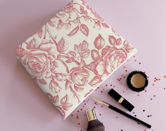 Bella Pink Roses Toiletry Bag, Cosmetic Bag, Makeup Bag, Travel, Gifts for  Women, Friends, Sisters, Bridesmaids, Floral Pattern - Etsy