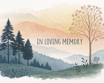 Pacote de Modelos de Memorial: Fundo de Céu Editável (5 Modelos)