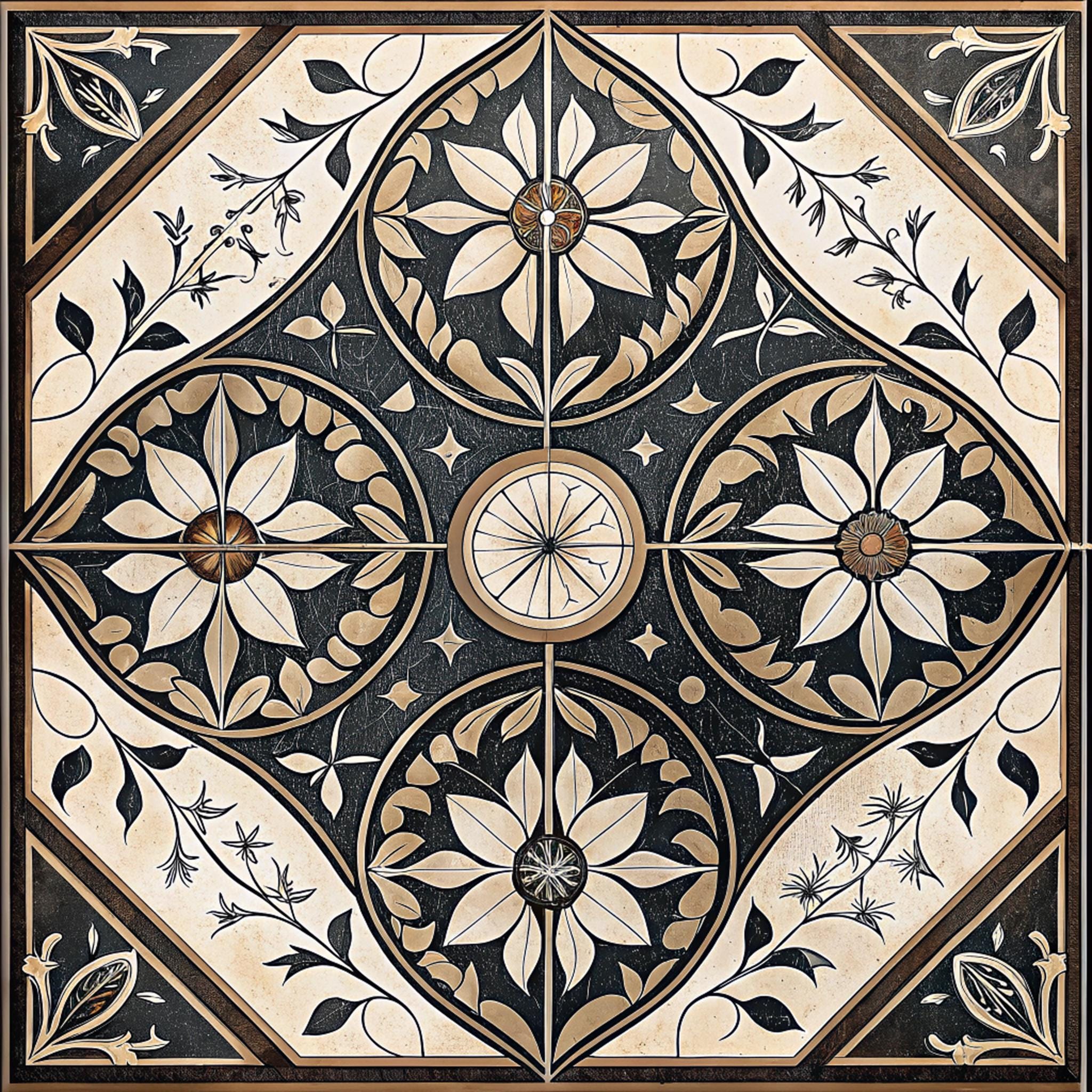 Tile Png ,retro Digital Tile Png ,5 Pattern, 70s Patterns, Vintage ...