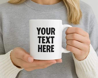 11オンス ホワイトセラミックマグ モックアップ：ライフスタイル設定