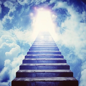 Memorial Stairs to Heaven PNG Backgrounds (Digital Download)