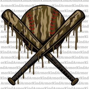 Gotas de beisebol camufladas png | Design de camisa esportiva de sublimação para meninos e homens | Download de estilo sorvete para impressão de diamante de beisebol camuflado