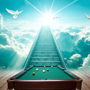 Rest in Peace Pool Table Memorial Background (PNG)