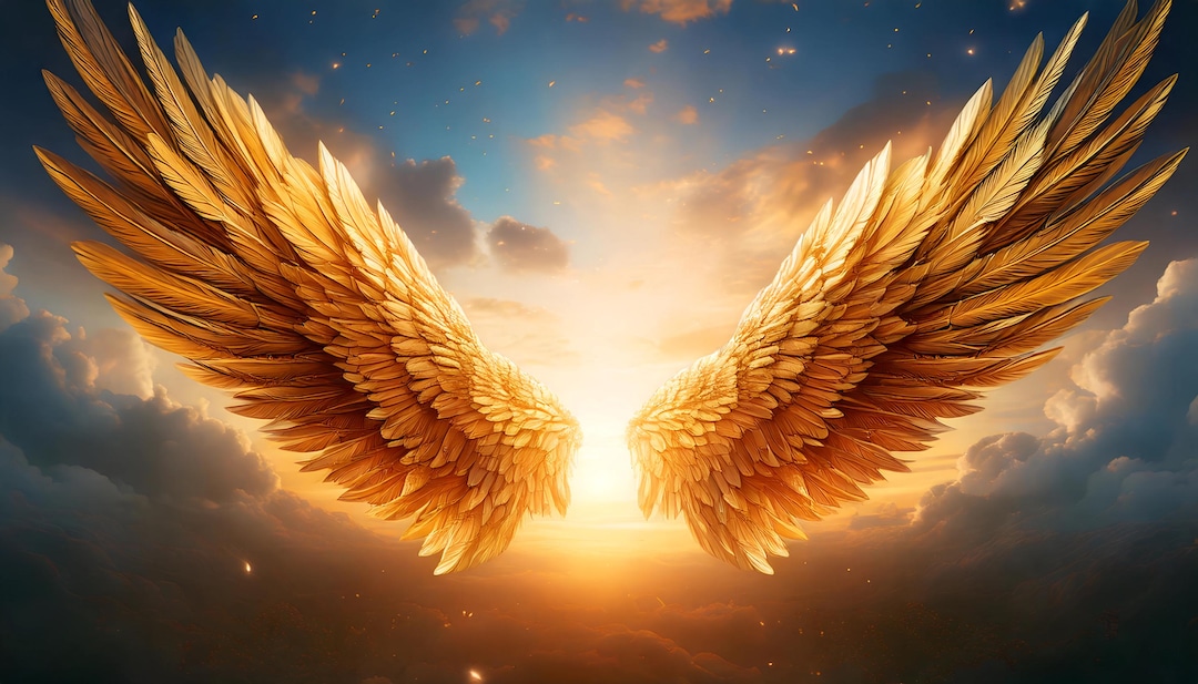 Claud's For Rip Memorial Heaven Background: Angel Wings, RIP, Serene Clouds (PNG) - Etsy
