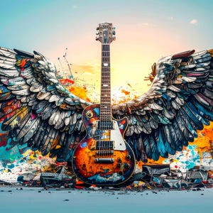 Memorial Sky Rock & Roll Heaven - PNG de homenaje a íconos legendarios - Arte descargable
