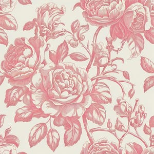 Dusty Rose Chinoiserie Florale nahtlose Muster-Vintage Blumenmuster-Chinoiserie Digital Papers-Vintage Clipart-Vintage nahtlose Muster