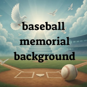 Ruhe in Frieden png, Baseball-Gedenkhintergrund, Treppe zum Himmel, Ruhe in Frieden,, Rip Hintergrund
