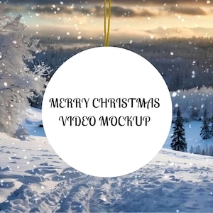 Christmas Ornament Mockup Video Mockup Trendy Mockup Product Mockup Digital Mockup Gift Mockup