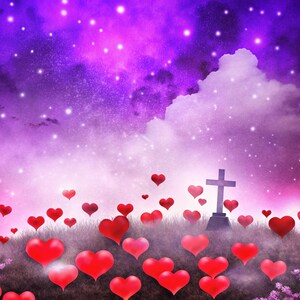 5 In heart collage PNG,  5 collage Background , Stairs to Heaven, Rest in Peace, Digital Files