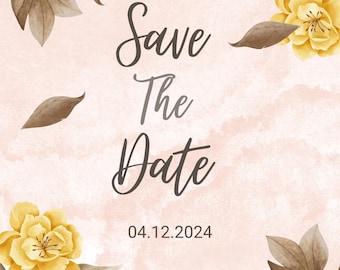 Wedding Video Invitation Template, Animated Invitation, Wedding RSVP Invitation Template, Wedding Invite template, Digital Canva Invitation