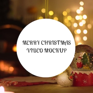 Christmas Ornament Mockup Video Mockup Trendy Mockup Product Mockup Digital Mockup Gift Mockup