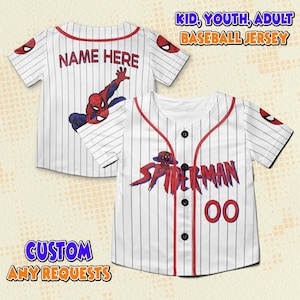 Camiseta de béisbol vintage de Spiderman personalizada, camiseta de superhéroe para cumpleaños de niño, camiseta familiar de Spiderman, fiesta de cumpleaños de Spiderman
