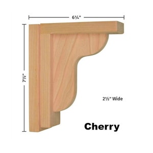 Corbel Ogee 6 for Countertops and Shelves by Tyler Morris Woodworking Cherry