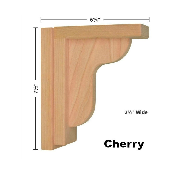 Corbel Ogee 6 for Countertops and Shelves by Tyler Morris Woodworking Cherry