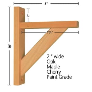 Shelf Bracket - Straight 8 by Tyler Morris Woodworking