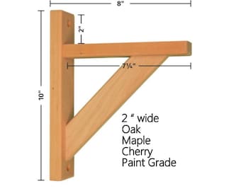 Shelf Bracket - Straight 8 by Tyler Morris Woodworking